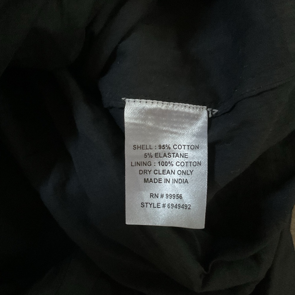 Shoshanna Black Dress With Crochet Stripes Size 6 - Picture 4 of 6